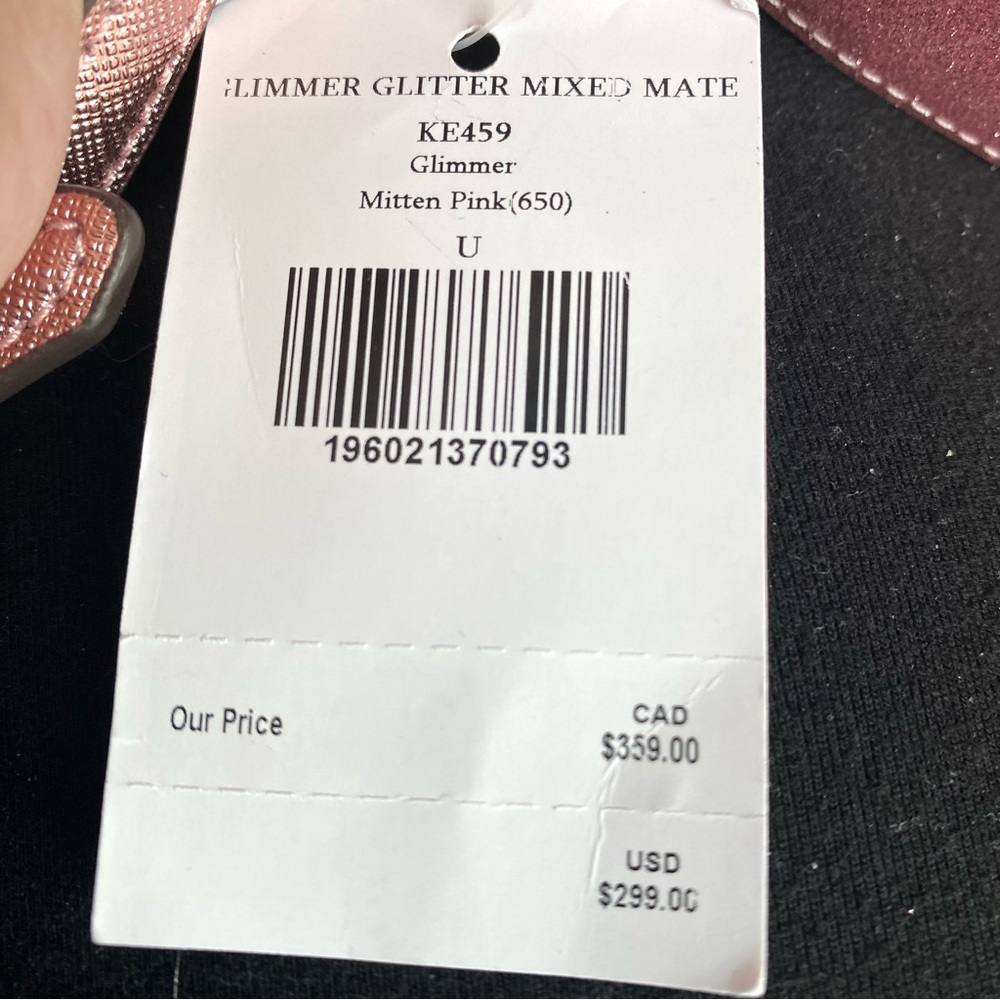 Kate Spade NWT PINK TINSEL Glimmer Oval Camera Bag CROSSBODY $299 retail - Picture 12 of 14